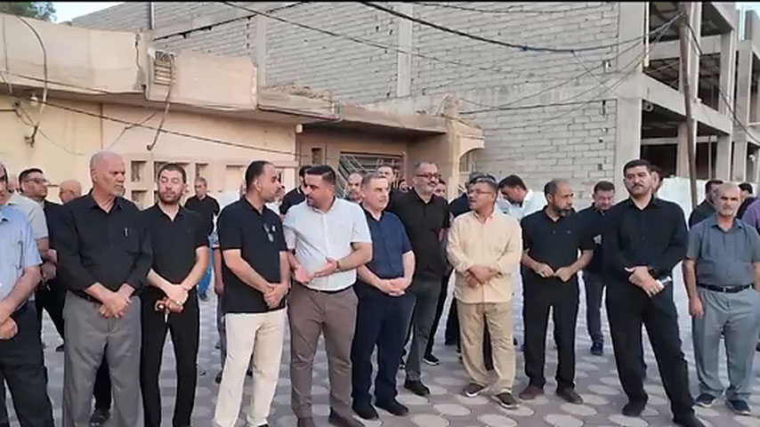 المحتجين المهندسين في النجف