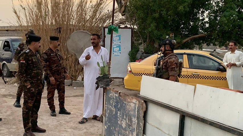 ممارسة أمنية مشتركة لشرطة النجف في قاطع الغدير