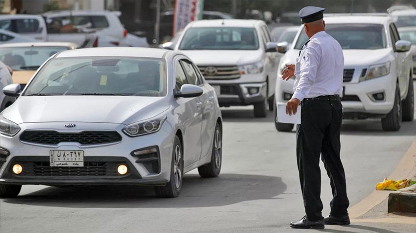 مرور النجف ينظم حركة المركبات خلال الزيارة الأربعينية