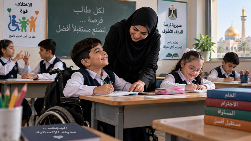 تربية النجف تعتمد آلية جديدة للفحص الطبي لذوي الاحتياجات الخاصة